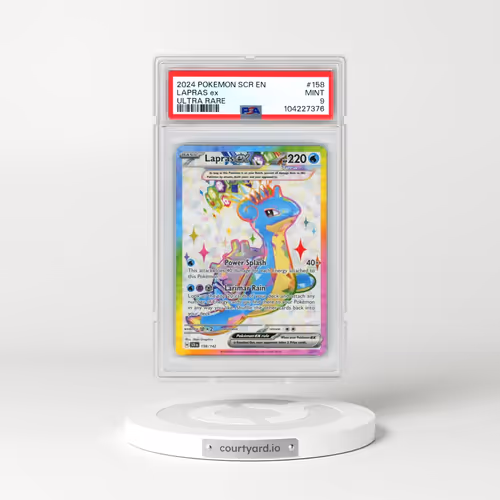 2024 Pokémon Scr EN-Stellar Crown #158 Lapras EX - Holo Ultra Rare (PSA 9 MINT)