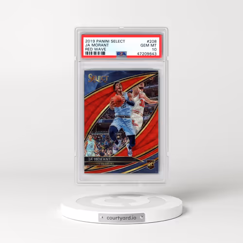 2019 Panini Select #208 Ja Morant - Red Wave (PSA 10 GEM MINT)