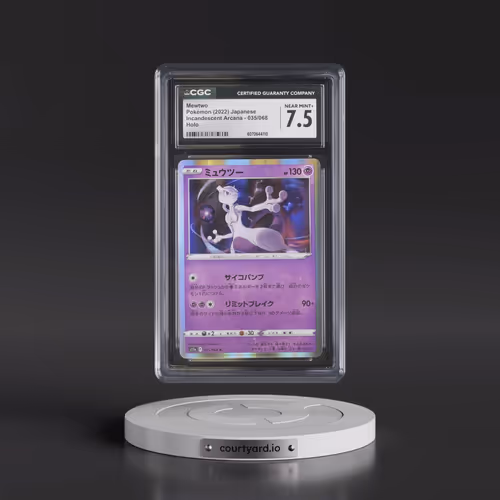 2022 Incandescent Arcana #035/068 Mewtwo - Holo (CGC 7.5 NM+)