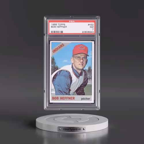 1966 Topps #432 Bob Heffner (PSA 7 NM)
