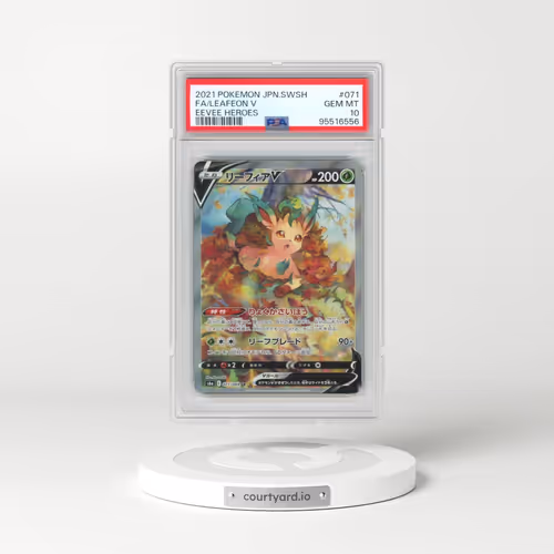 2021 Pokémon Sword & Shield Eevee Heroes #071 Leafeon V - Holo Full Art (PSA 10 GEM MINT)