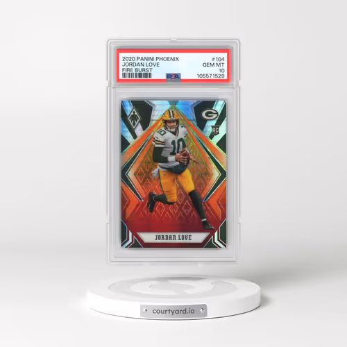 2020 Panini Phoenix #104 Jordan Love - Fire Burst (PSA 10 GEM MINT)