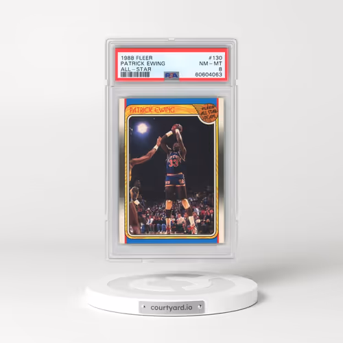 1988 Fleer #130 Patrick Ewing - All-Star (PSA 8 NM-MT)