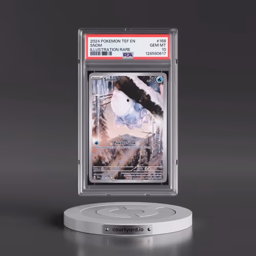 2024 Pokémon Tef EN-Temporal Forces #168 Snom - Illustration Rare (PSA 10 GEM MINT)