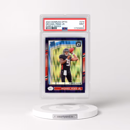 2024 Panini Donruss Optic #279 Michael Penix Jr. - Purple Shock (PSA 9 MINT)