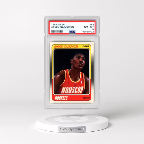 1988 Fleer #53 Akeem Olajuwon (PSA 8 NM-MT)