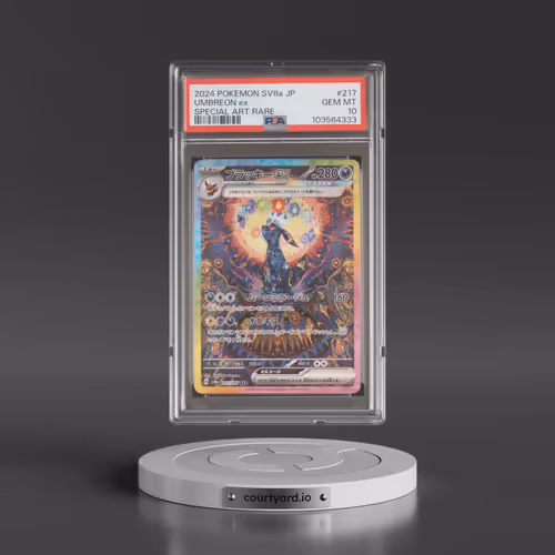 2024 Pokémon Sv8a-Terastal Fest EX #217 Umbreon EX - Holo Special Art Rare (PSA 10 GEM MINT)