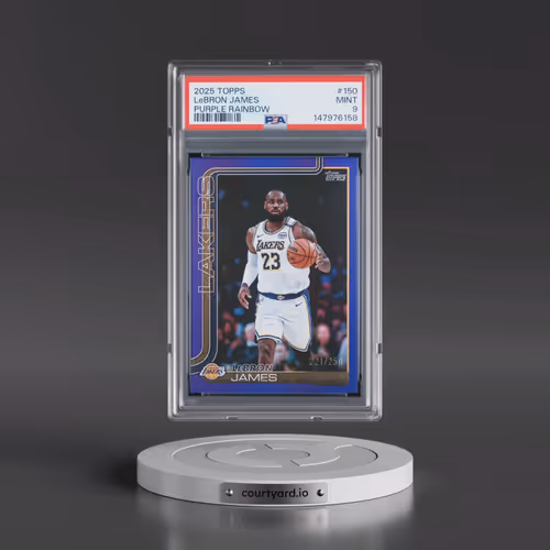 2025 Topps #150 LeBron James - Purple Rainbow (PSA 9 MINT)