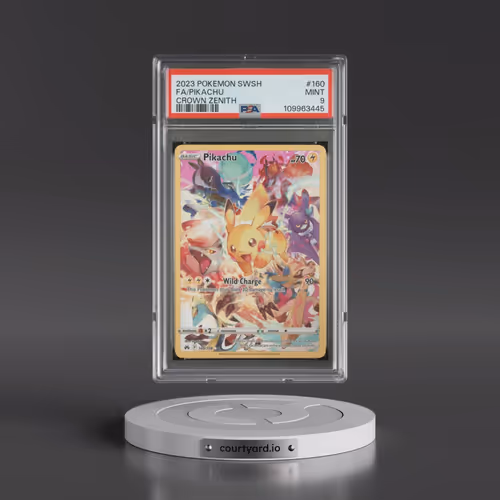 2023 Pokémon Sword and Shield Crown Zenith #160 Pikachu - Full Art (PSA 9 MINT)