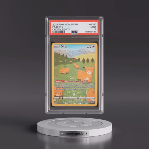 2023 Pokémon Sword and Shield Crown Zenith #GG22 Ditto - Full Art (PSA 9 MINT)