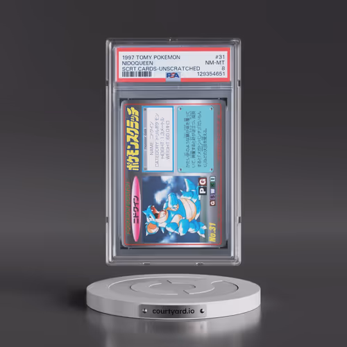 1997 Tomy Pokémon Scratch Cards #31 Nidoqueen - Unscratched (PSA 8 NM-MT)