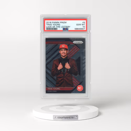 2018 Panini Prizm Luck of the Lottery #5 Trae Young (PSA 10 GEM MINT)