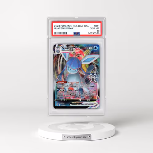 2023 Pokémon Holiday Calendar #041 Glaceon Vmax (PSA 10 GEM MINT)