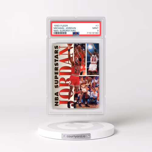 1993 Fleer NBA Superstars #7 Michael Jordan (PSA 9 MINT)