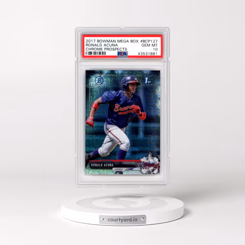 2017 Bowman Mega Box Chrome Prospects #BCP127 Ronald Acuna (PSA 10 GEM MINT)