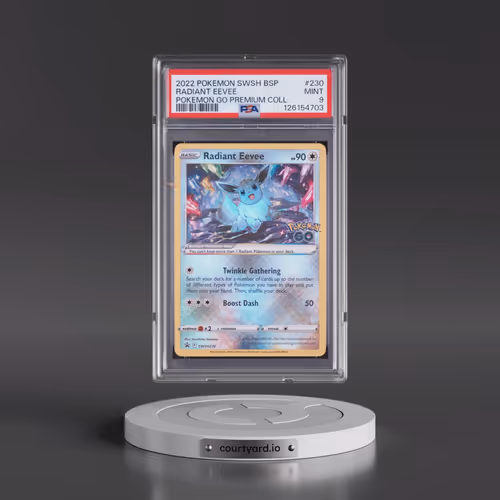 2022 Pokémon Swsh Black Star Promo #230 Radiant Eevee - Holo Pokemon Go Premium Collection Radiant E