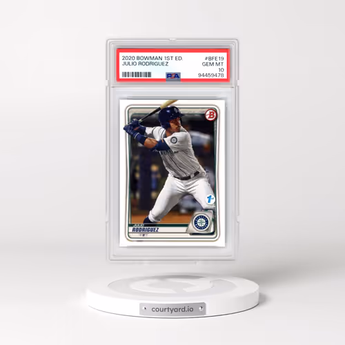 2020 Bowman 1st Edition #BFE19 Julio Rodriguez (PSA 10 GEM MINT)