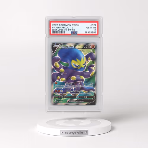 2020 Pokémon Sword & Shield Champion's Path #072 Grapploct V - Holo Full Art (PSA 10 GEM MINT)