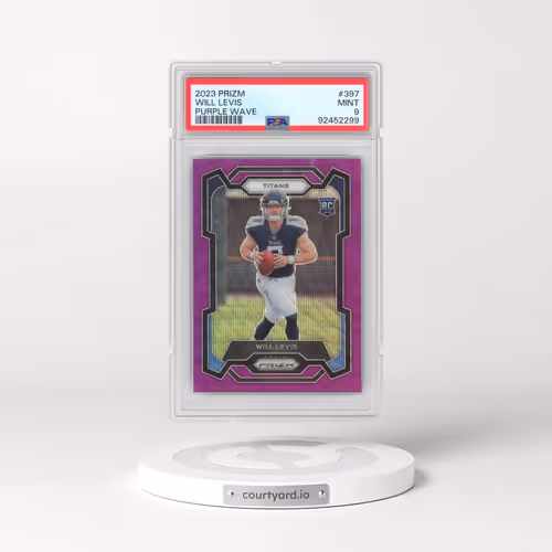 2023 Panini Prizm #397 Will Levis - Purple Wave (PSA 9 MINT)