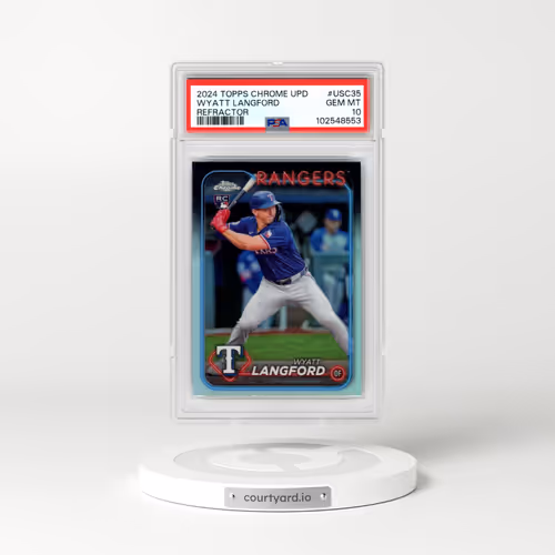 2024 Topps Chrome Update #USC35 Wyatt Langford - Refractor (PSA 10 GEM MINT)