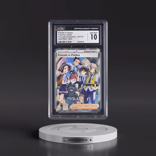 2025 Pokémon Pre EN-Prismatic Evolutions #137 Friends in Paldea - Ultra Rare (CGC 10 GEM MINT)