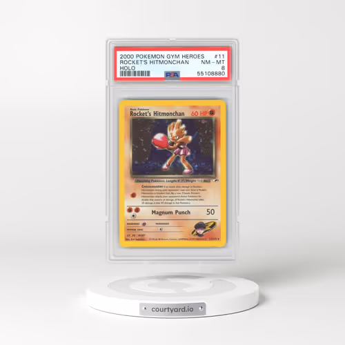 2000 Pokémon Gym Heroes #11 Rocket's Hitmonchan - Holo (PSA 8 NM-MT)