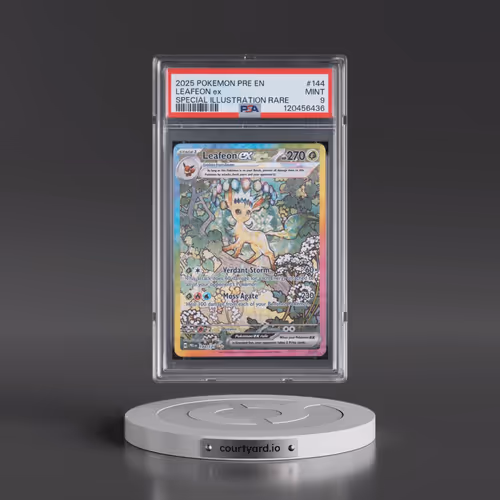 2025 POKEMON PRE EN-PRISMATIC EVOLUTIONS #144 LEAFEON EX SPECIAL ILLUSTRATION RARE