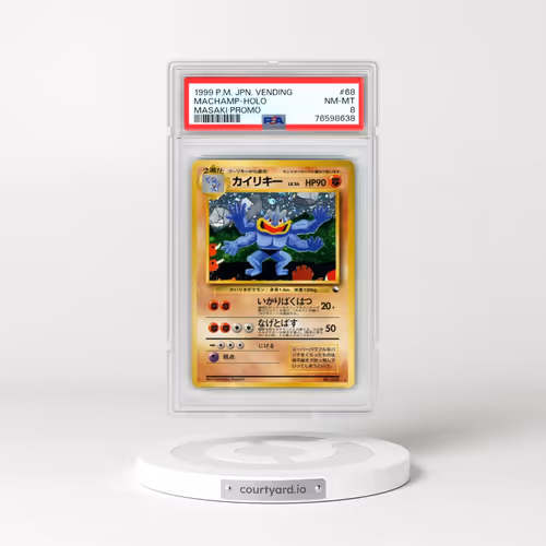 1999 Pokémon Vending #68 Machamp - Holo Masaki Promo (PSA 8 NM-MT)