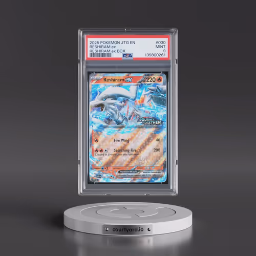 2025 Pokémon Jtg EN-Journey Together #030 Reshiram EX - Holo Reshiram EX Box (PSA 9 MINT)