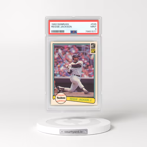 1982 Donruss #535 Reggie Jackson (PSA 9 MINT)