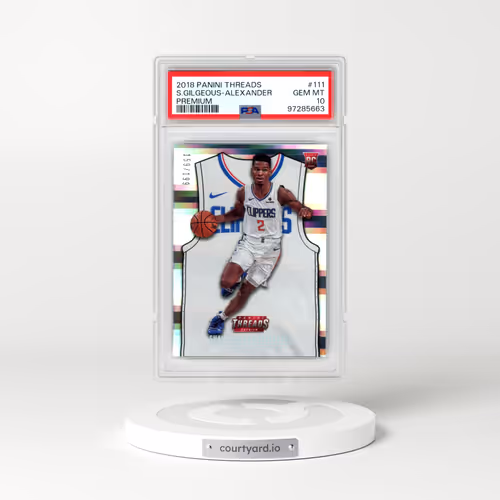 2018 Panini Threads #111 Shai Gilgeous-Alexander - Premium (PSA 10 GEM MINT)