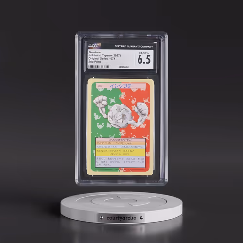 1997 (Only One Pokémon) Original Series #074 Geodude - (Green Back) 2nd Print (CGC 6.5 EX-NM+)