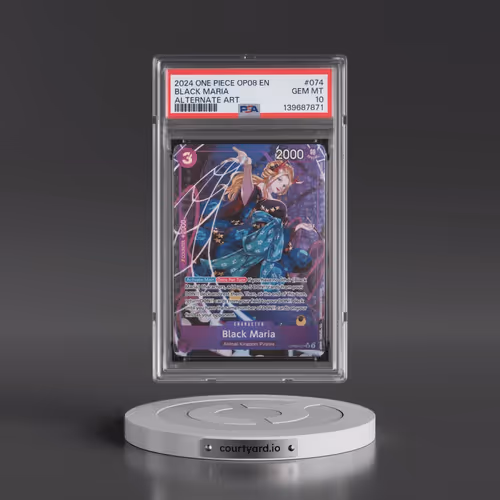 2024 One Piece OP08-Two Legends #074 Black Maria - Alternate Art (PSA 10 GEM MINT)
