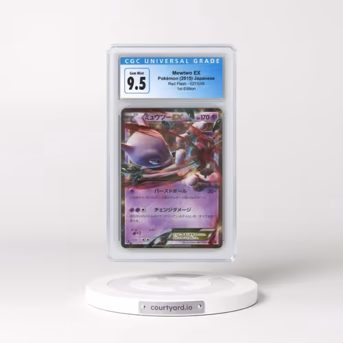 2015 Red Flash - XY8 (Red) #027/059 Mewtwo EX - 1st Edition Holo (CGC 10 GEM MINT)