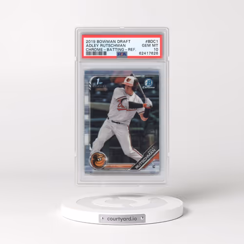 2019 Bowman Draft #BDC1 Adley Rutschman - Chrome-Batting-Refractor (PSA 10 GEM MINT)