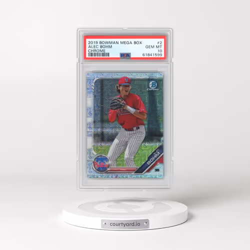 2019 Bowman Mega Box Chrome #2 Alec Bohm (PSA 10 GEM MINT)