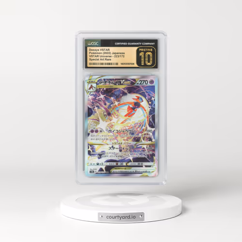 2022 Japanese VSTAR Universe #223 Deoxys VSTAR - Full Art Holo (CGC 10 PRISTINE)