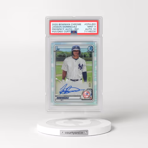 2020 Bowman Chrome Prospect Autographs #CPAJDO Jasson Dominguez - Refractor (PSA 9 MINT)
