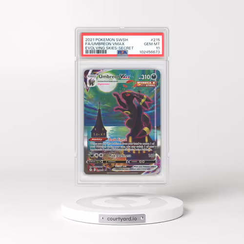 2021 Pokémon Sword & Shield Evolving Skies #215 Umbreon Vmax - Full Art Secret (PSA 10 GEM MINT)