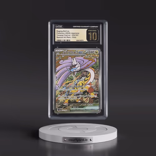 2024 High Class Pack: Terastal Fest ex - sv8a #222/187 Raging Bolt ex - Special Art Rare Holo (CGC 1