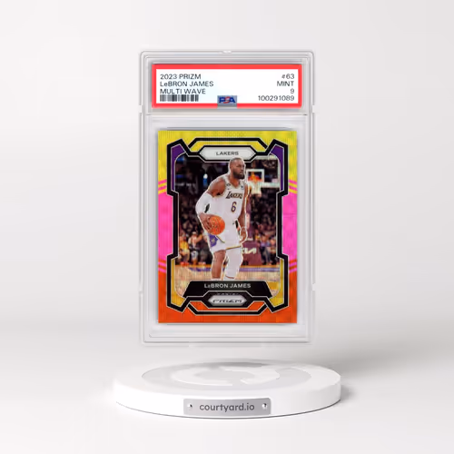2023 Panini Prizm #63 LeBron James - Multi Wave (PSA 9 MINT)