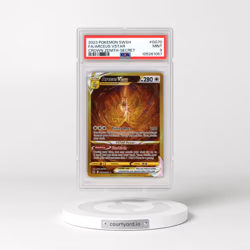 2023 Pokémon Sword and Shield Crown Zenith #GG70 Arceus Vstar - Full Art Secret (PSA 9 MINT)