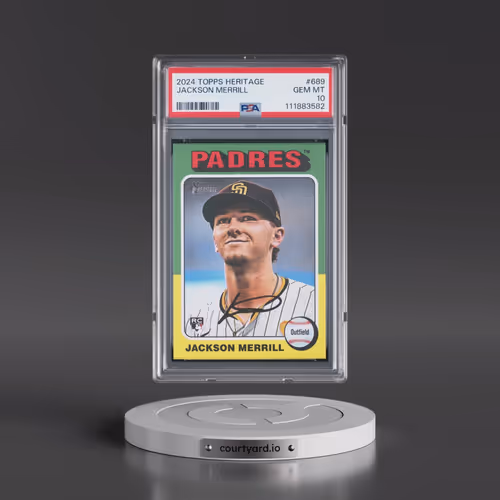 2024 Topps Heritage #689 Jackson Merrill (PSA 10 GEM MINT)