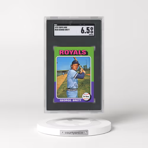 1975 Topps Mini #228 George Brett (SGC 6.5 EX-MT+)