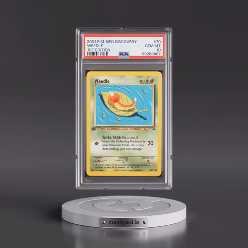 2001 Pokémon Neo Discovery #70 Weedle - 1st Edition (PSA 10 GEM MINT)