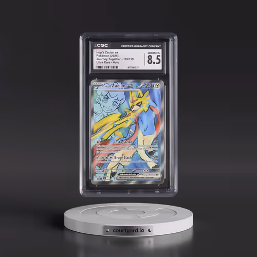2025 Pokémon Jtg EN-Journey Together #176 Hop's Zacian EX - Holo Ultra Rare (CGC 8.5 NM-MT+)