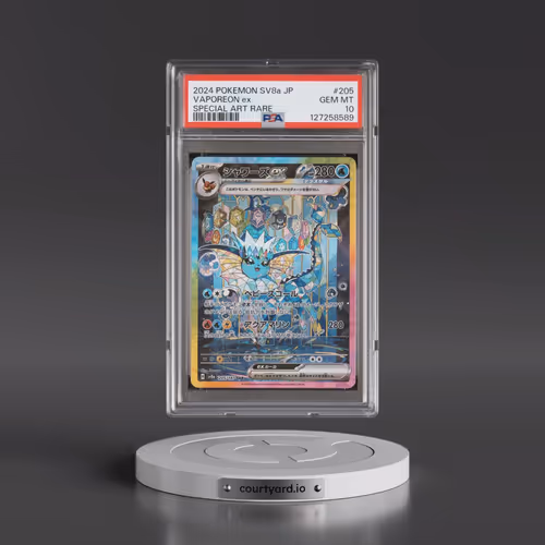2024 Pokémon Sv8a-Terastal Fest EX #205 Vaporeon EX - Holo Special Art Rare (PSA 10 GEM MINT)