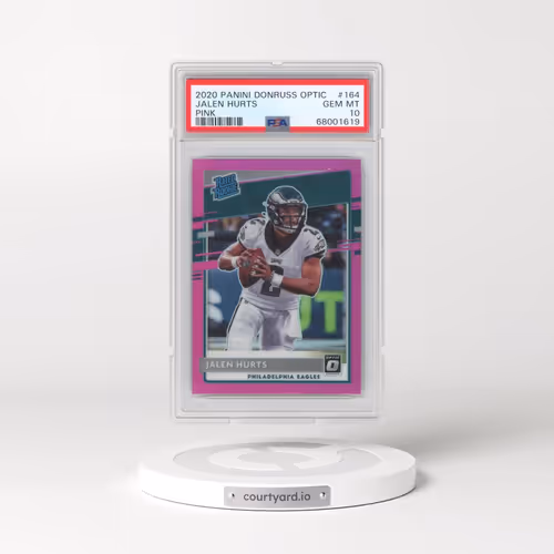 2020 Panini Donruss Optic #164 Jalen Hurts - Pink (PSA 10 GEM MINT)