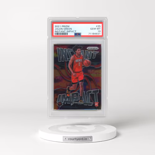 2021 Panini Prizm Instant Impact #25 Jalen Green (PSA 10 GEM MINT)