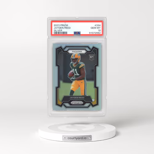 2023 Panini Prizm #334 Jayden Reed - Silver Prizm (PSA 10 GEM MINT)